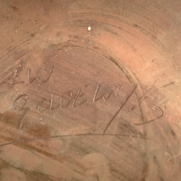 Spongeware Pottery Tea Coffee Serveware Set 4 Piece Set Signed Vintage - Picture 14 of 14